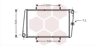 VAN WEZEL Radiaator,mootorijahutus 02002024